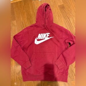 EUC Nike Men's Crimson Red Hoodie